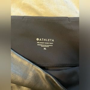 black athleta Delancey shine tights